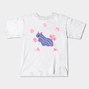 Cherry blossom slug Kids T-Shirt